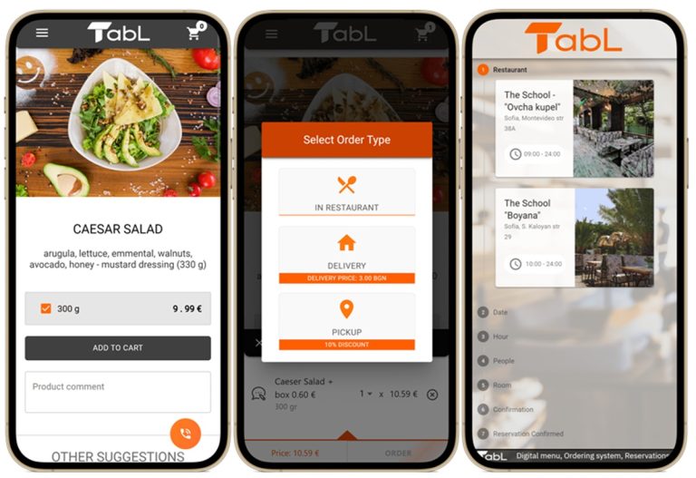 TabL.bg – цялостна дигитална платформа за заведения с QR меню, онлайн поръчки, резервации и интеграции със складови и POS системи.